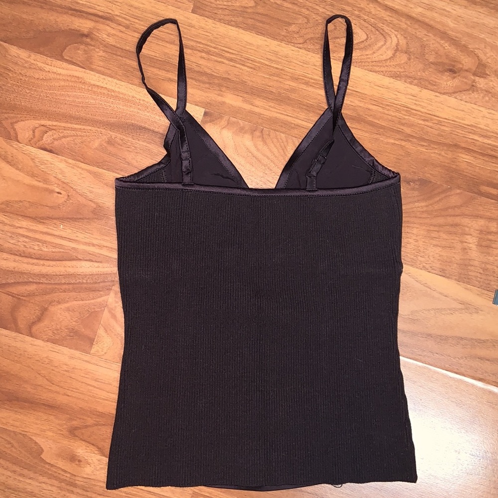 NWT bebe Ruched Silk Charmeuse Sweater Camisole - Picture 6 of 6